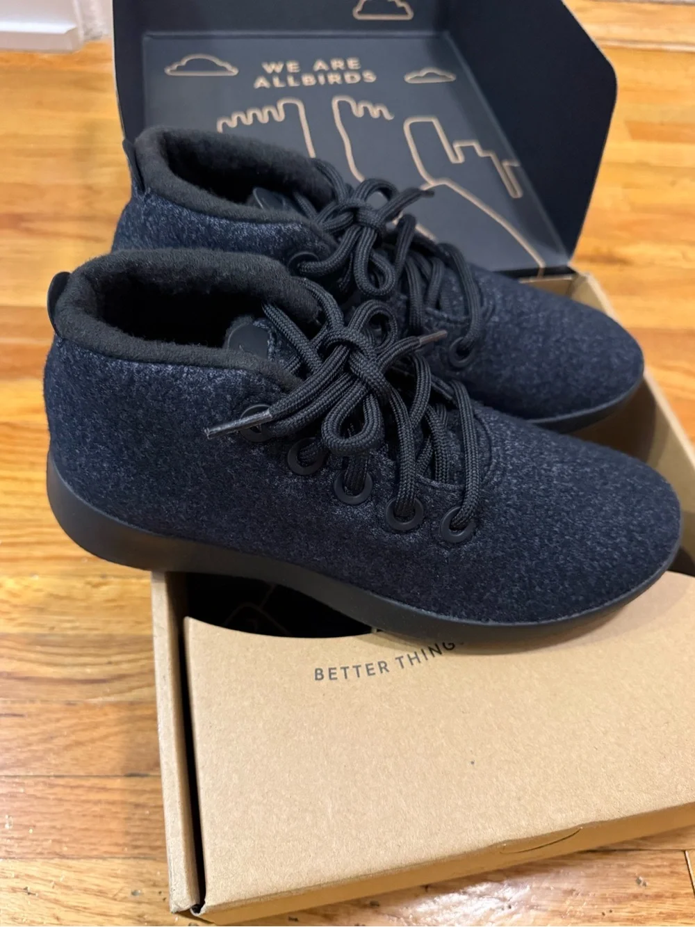 Allbirds Wool Runner-Up Mizzle 2 in Natural Black